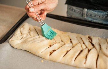 Profesyonel yemek Çikolata pasta yapma