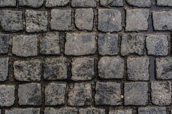Abstract texture of old stone pavement background