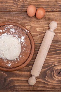 Gıda maddeleri hamur Ahşap mutfak yönetim kurulu için. Pasta tarifleri