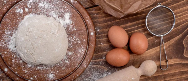 Gıda maddeleri hamur Ahşap mutfak yönetim kurulu için. Pasta tarifleri