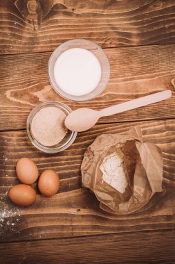 Gıda maddeleri hamur Ahşap mutfak yönetim kurulu için. Pasta tarifleri