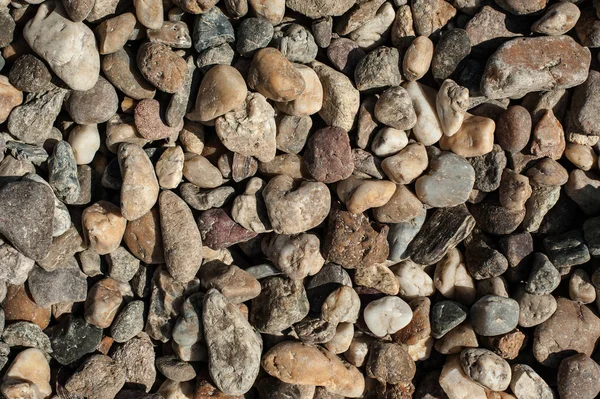 Küçük ve büyük kum, çakıl ve taş arka plan deseni — Stok fotoğraf