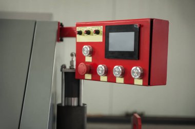 Endüstriyel makine inşaat fabrikasında fotoğrafı