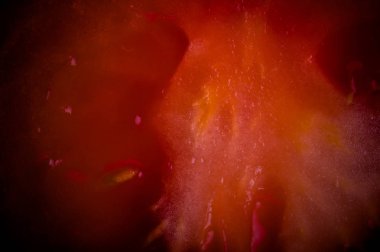 Soyut ve sanat domates dilim detay