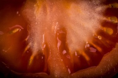 Soyut ve sanat domates dilim detay