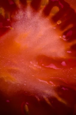 Soyut ve sanat domates dilim detay