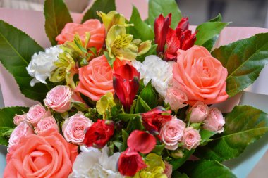 Güzel, parlak buket, kapat. 