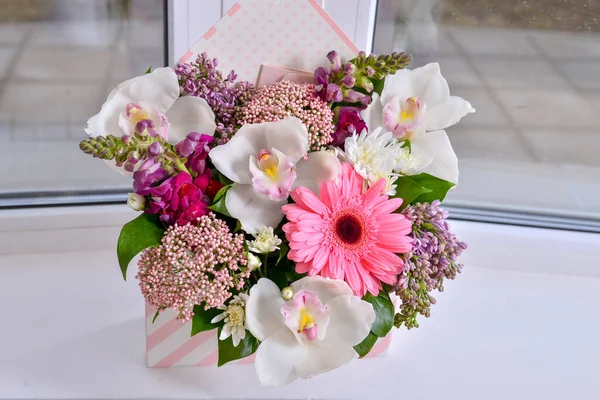 stock image beautiful flowers in a vase