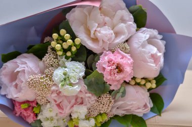 Yumuşak pembe buket arka plan, kapat