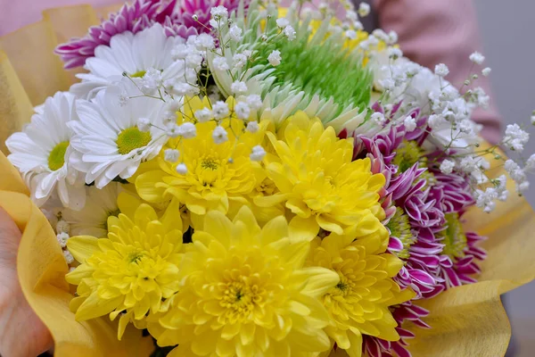 Flores Verão Buquê Fundo Close — Fotografia de Stock