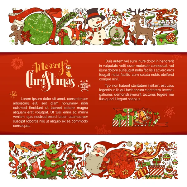 Merry Christmas card  background — Stock Vector