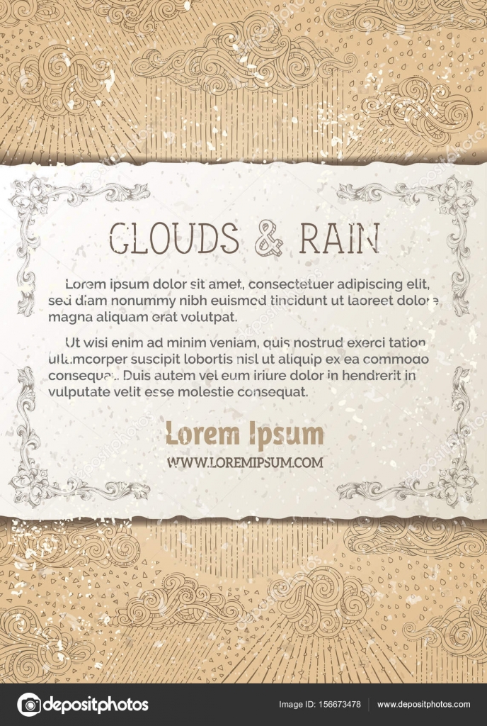 Vintage shower background. Stock Vector by ©Maljuk 156673478