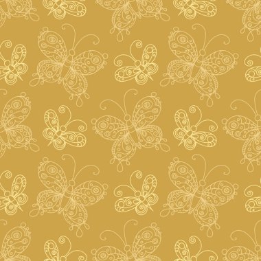 Kelebek seamless modeli.