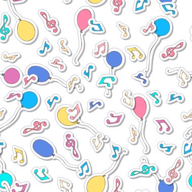 Vektör şenlikli seamless modeli.