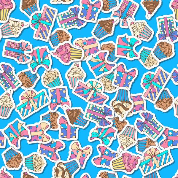 Vector festive seamless pattern. — Stock Vector