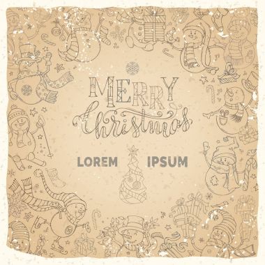  Vintage kardan adam arka plan