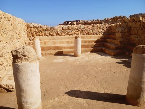 Ruinen von Masada Stockbild