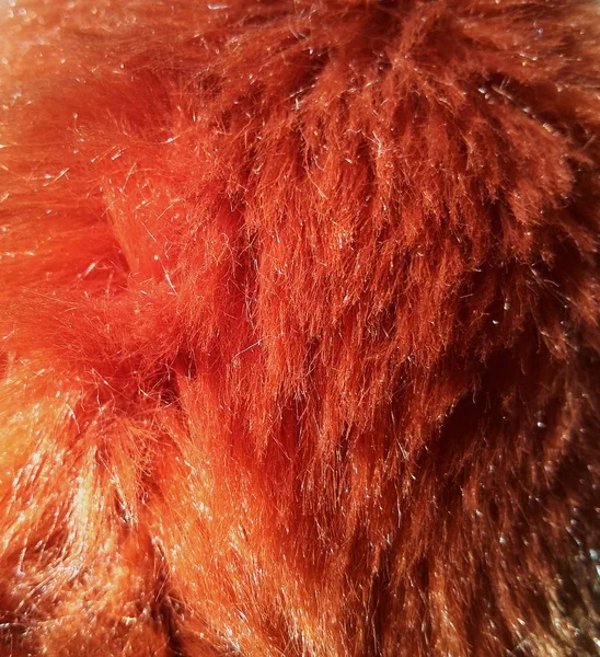 Naturalne bujny czerwony futro — Zdjęcie stockowe