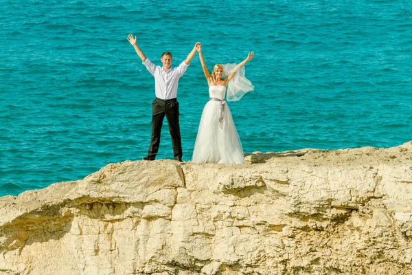 Hochzeit auf dem Meeresgrund — Stockfoto