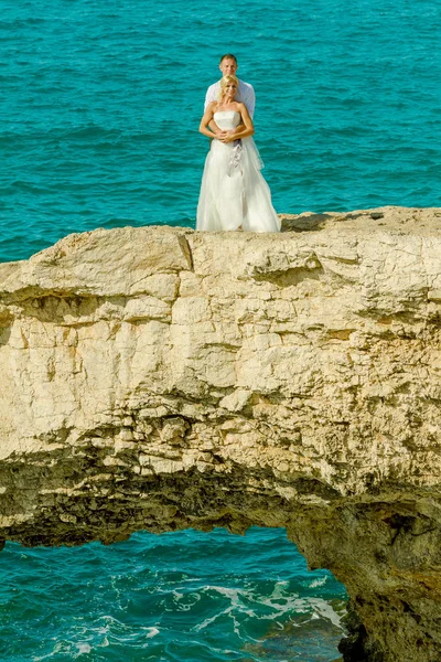 Hochzeit auf dem Meeresgrund — Stockfoto