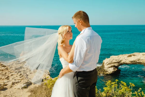 Hochzeit auf dem Meeresgrund — Stockfoto