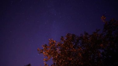 Gece gökyüzü Timelapse