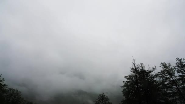 Timelapse de nubes en la Krasnaya polyana — Vídeos de Stock