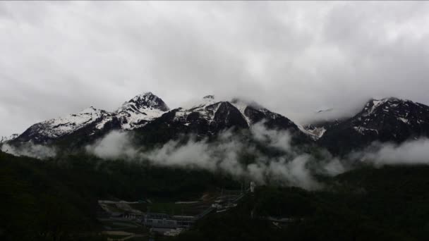 Timelapse des nuages sur la Rosa Khutor — Video