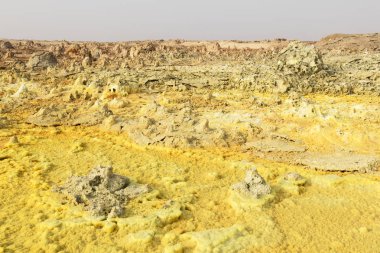Dallol yanardağ, Danakil depresyon, Etiyopya patlama kraterin içinde
