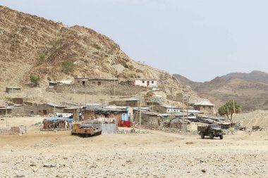 Etiyopya Köyü danakil depresyon, Afrika