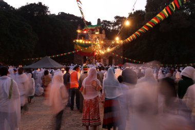 Timkat festival in Gondar, Ethiopia clipart
