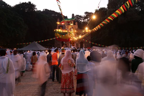 Timkat festival i Gondar, Etiopien — Stockfoto