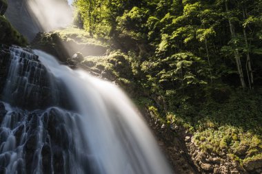 Ünlü şelaleler Giessbach Bernese Oberland, İsviçre