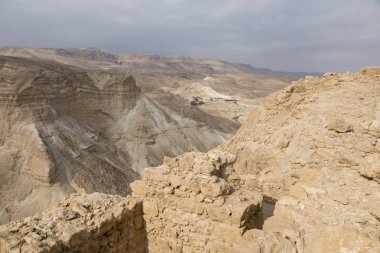 Masada İsrail üzerinden dead sea (İsrail görüntülemek)