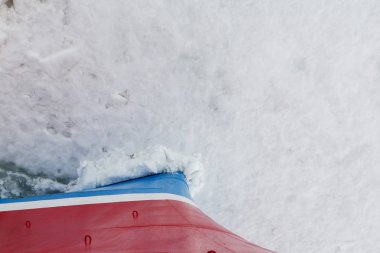 Svalbard, Spitsbergen, Norveç yüzen buz kırma gemi