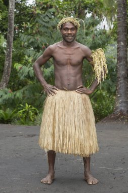 Yerli bir adam portresi Tanna, 12 Temmuz 2014, Vanuatu Cumhuriyeti