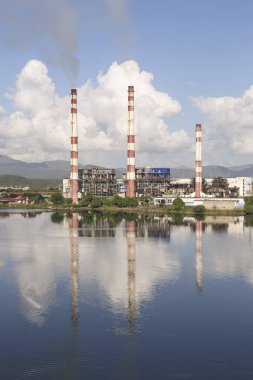 SANTIAGO DE CUBA, CUBA-November 23, 2015: Thermoelectric plant 'Antonio Maceo'.