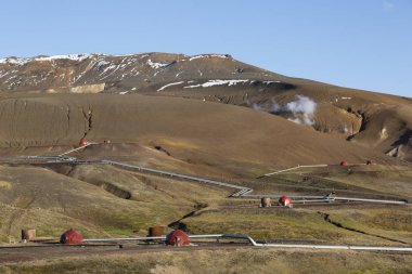 Krafla jeotermal elektrik santrali Kuzey İzlanda