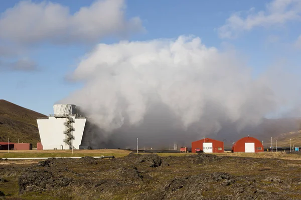 Centrale géothermique de Krafla dans le nord de l'Islande — Photo