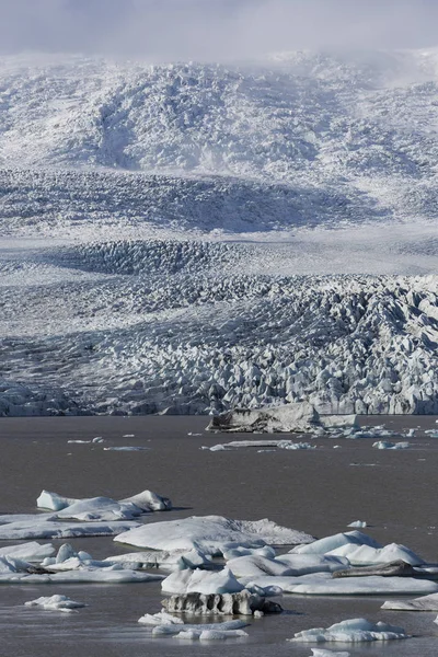 Izland legnagyobb gleccsere Vatnajokull. — Stock Fotó