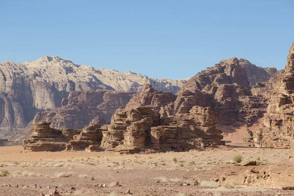 Wadi rum deserto paesaggio, Giordania — Foto Stock