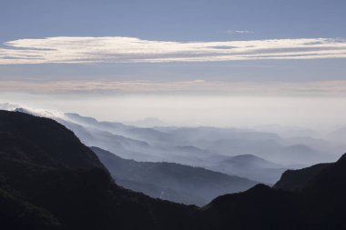Horton Plains Milli Parkı, Sri Lanka. Uçurumun dünyanın sonu