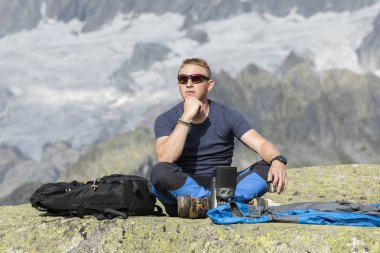 Alpinist hayatın anlamını göre meditasyon