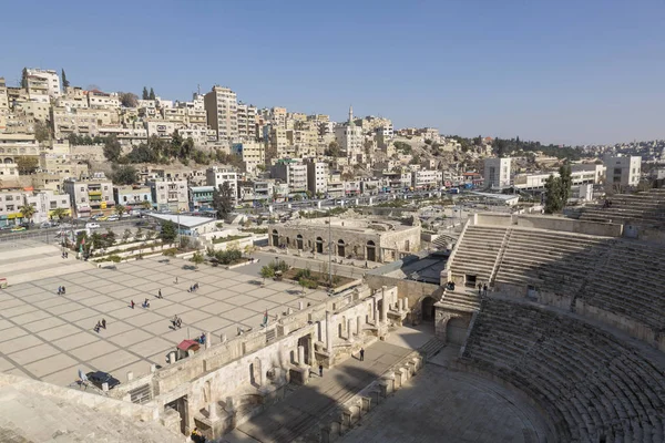 Amman Amman, Ürdün, 22 Aralık 2015 Antik Roma amfi