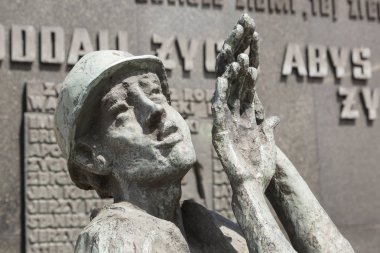 Danzig, Polonya - 7 Temmuz 2016: Stocznia Gdanska: fallen tersane işçiler Memorial