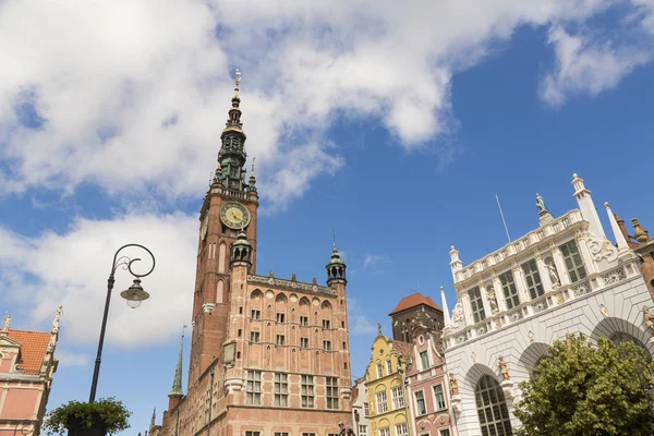 Danzig, Polonya - 7 Temmuz 2016: Kule Main City hall içinde Danzig, Polonya'nın eski şehir