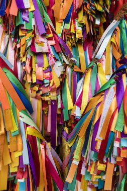 Penang, Malezya, 19 Aralık 2017: Dilek Kek lok Si Tapınağı Çinli Budist şerit