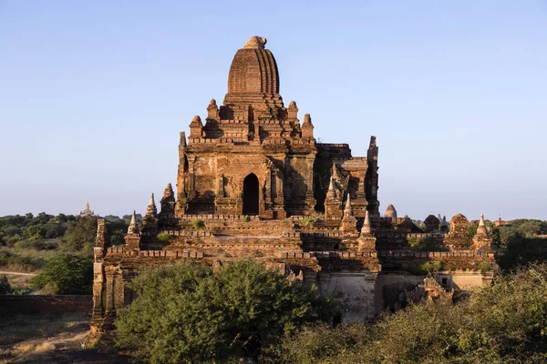 Templo Antigo no Parque Arqueológico de Bagan, Mianmar — Fotografia de Stock