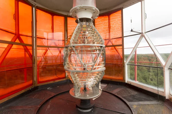 Estonya'da bir deniz feneri bir Fresnel lens closeup — Stok fotoğraf