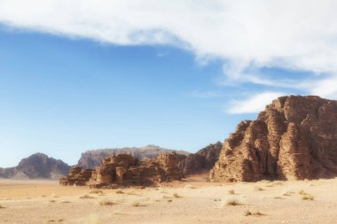 Wadi rum çöl manzara, Jordan